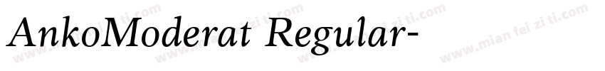AnkoModerat Regular字体转换
